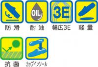 食品加工　厨房用先芯入りスニーカー　シューズ　靴　シェフメイトセーフティーα-300